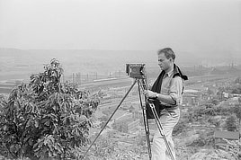 Arthur Rothstein, photographer for the Farm Security Administration. Photo, 1938.