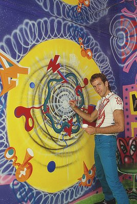Ken Scharf, painter. Photo by Bernard Gotfryd, 1985.