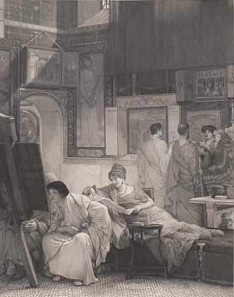 “The Picture Gallery.” Engraving, 1877.