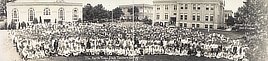 The North Texas State Teacher’s College, Denton, Texas, Summer school of 1928, 3100 enrollment. Photo by Charles E. Carruth.