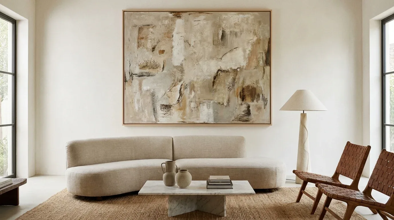 Floor-length curtains mounted high create a taller, more elegant room
